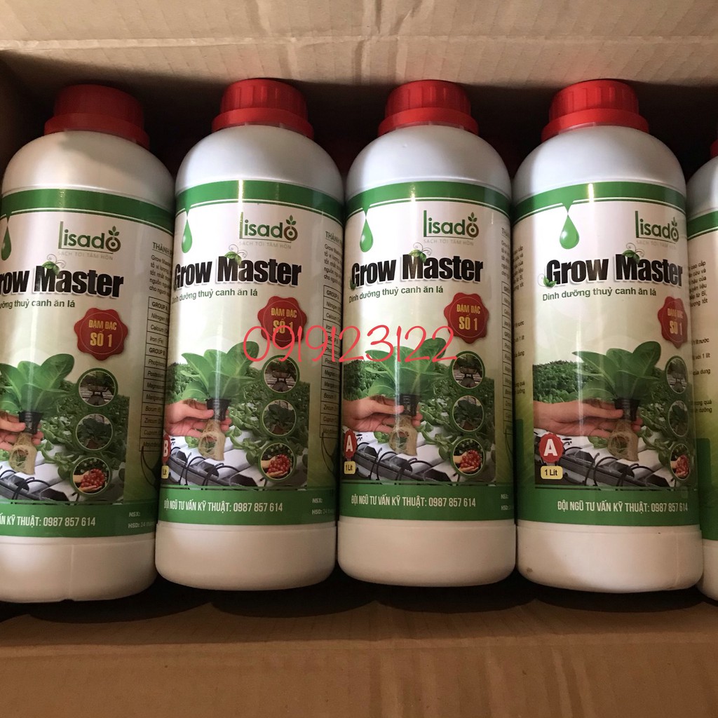 Dung Dịch Thủy Canh CHO RAU ĂN LÁ GROW MASTER