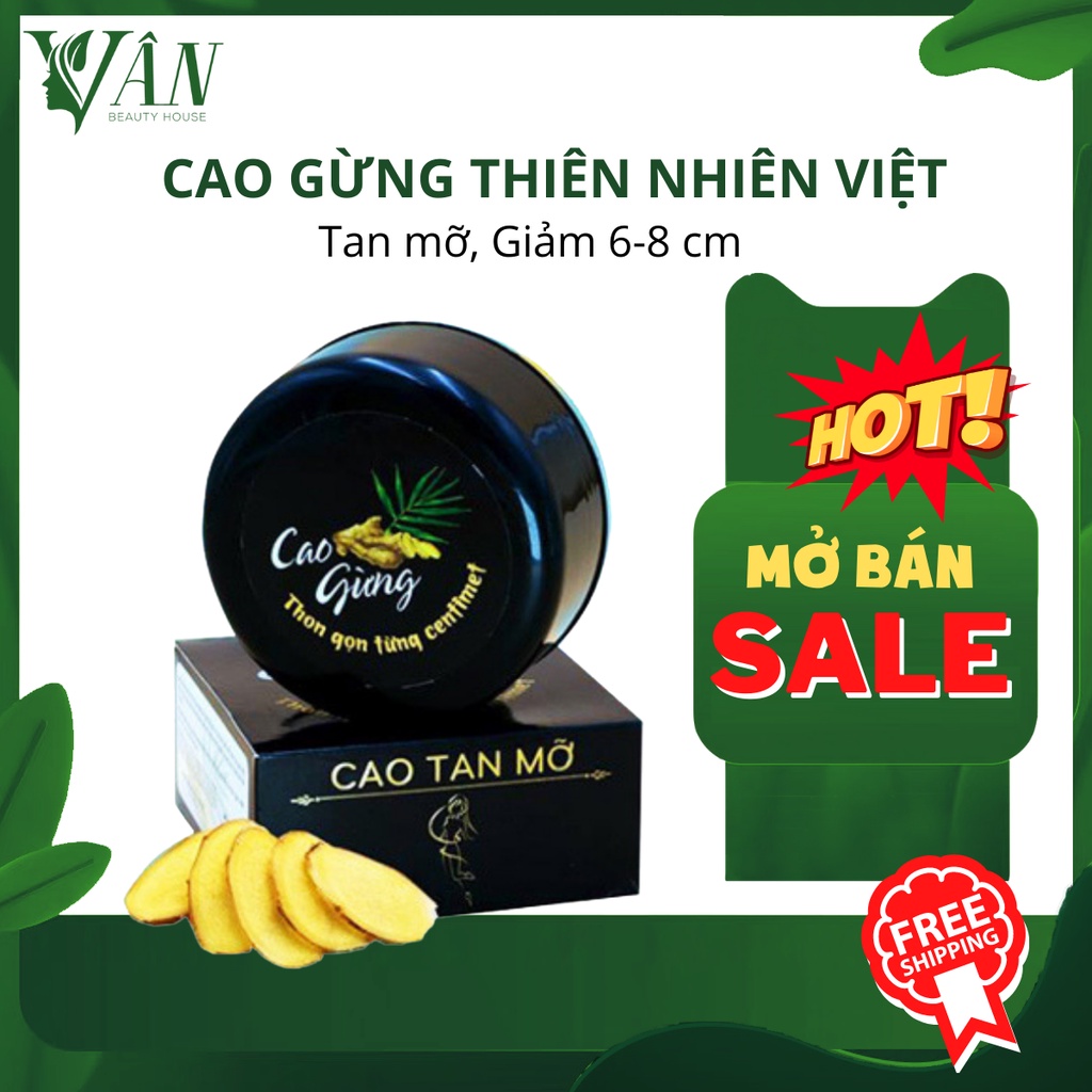 [CHÍNH HÃNG] Cao Gừng Tan Mỡ Bụng Thiên Nhiên Việt, giảm mỡ hiểu quả chỉ sau 2 tuần sử dụng