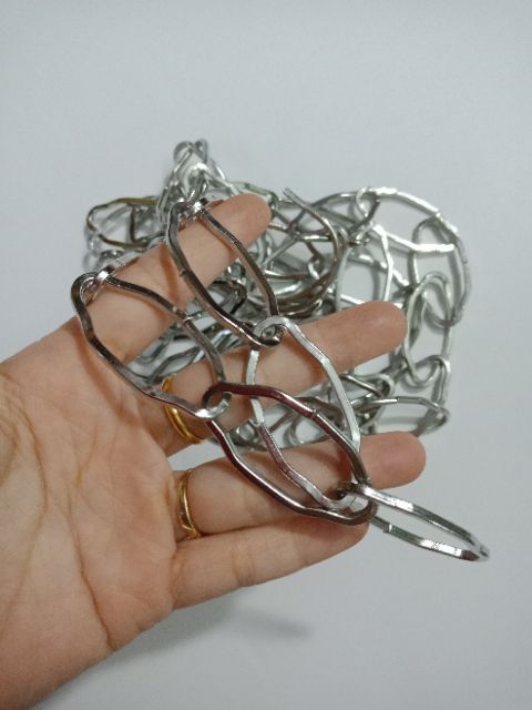 Dây xích inox  treo quần áo loại dày hình ovan