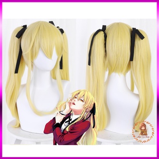 [order] wig/tóc giả vàng 2 búi cosplay Saotome Mary Kakegurui học viện cờ bạc đỏ đen