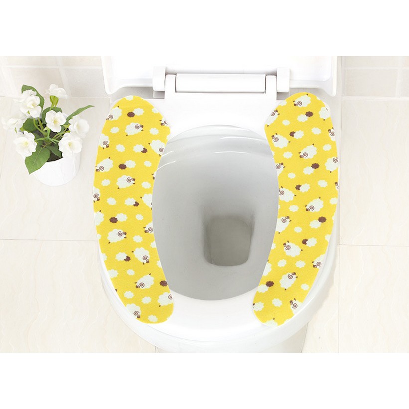 Miếng dán toilet hoa