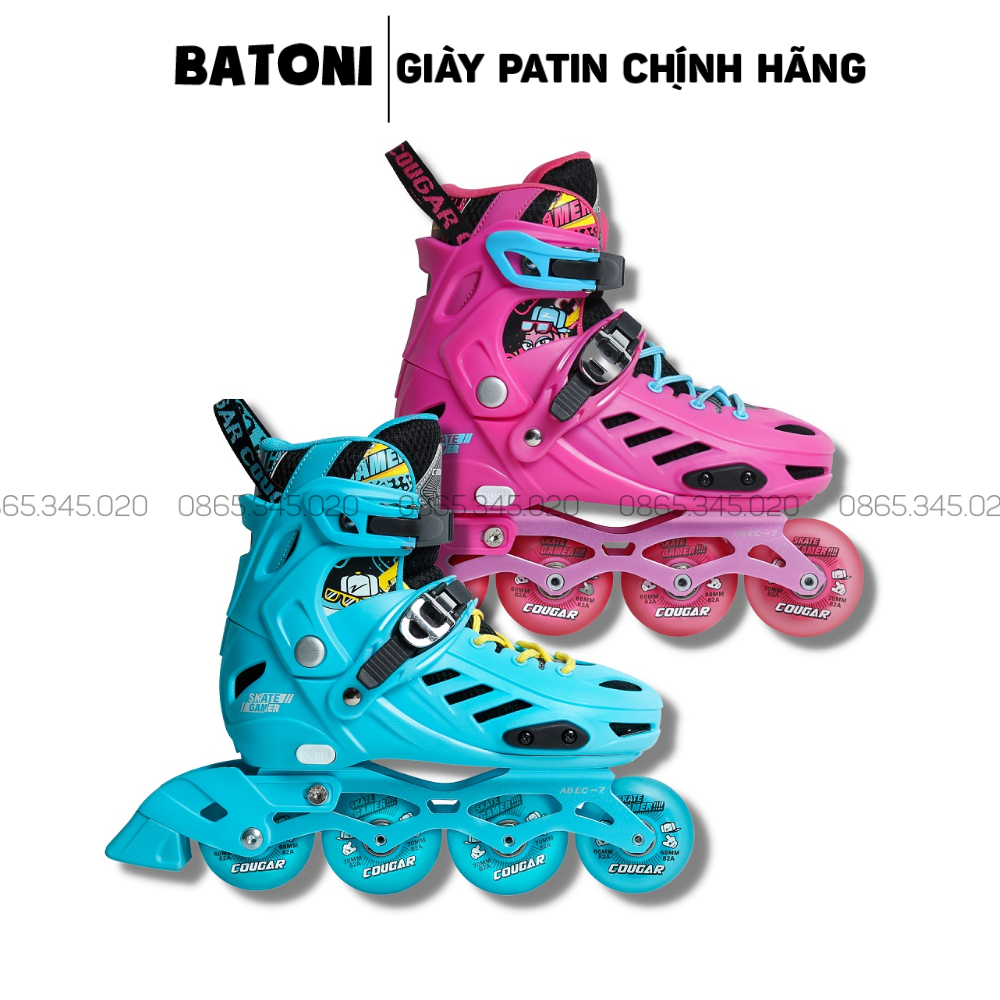 Giày Patin Trẻ Em Cao Cấp Cougar MZS 313 QS - Có Form Chắc Chắn, Phanh An Toàn