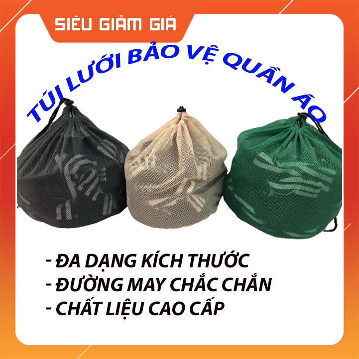 Túi Giặt Dây Rút Vải Lưới Đựng Quần Áo, Đồ Lót - Túi Lưới Giặt Đồ Bảo Quản Quần Áo