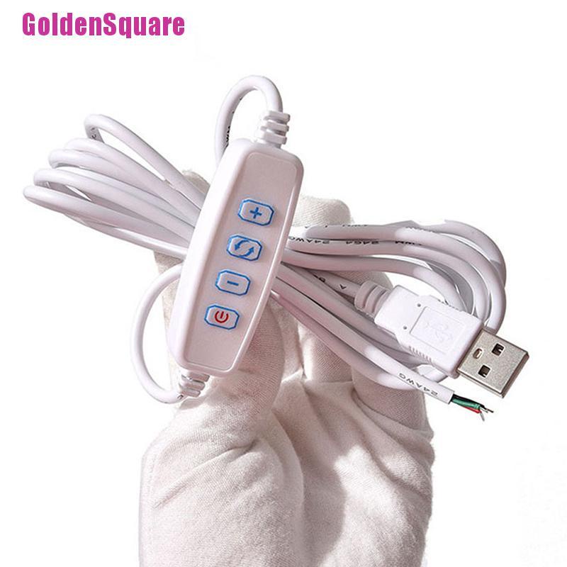 [Golden] DC 5V LED Dimmer USB Port Power Supply LineWith ON OFF Switch Adapter