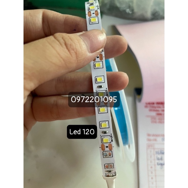 Cuộn Led dây dán 2835 12V 120, 180, 240 mắt led - Ánh sáng vàng, trắng, trung tính