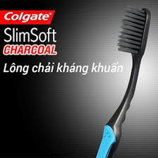 LÔ 2 BÀN CHẢI ĐÁNH RĂNG COLGATE SLIMSOFT CHARCOAL