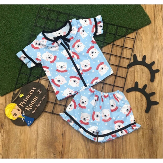 Combo 5 bộ cotton danh cho be gai