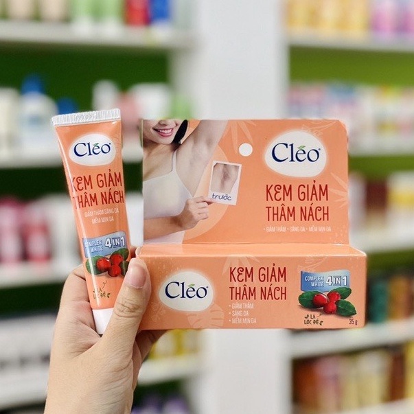 Kem Giảm Thâm Nách khử mùi , trắng da Cléo 35g giúp da dưới cánh tay mềm mịn, giảm thâm hiệu quả