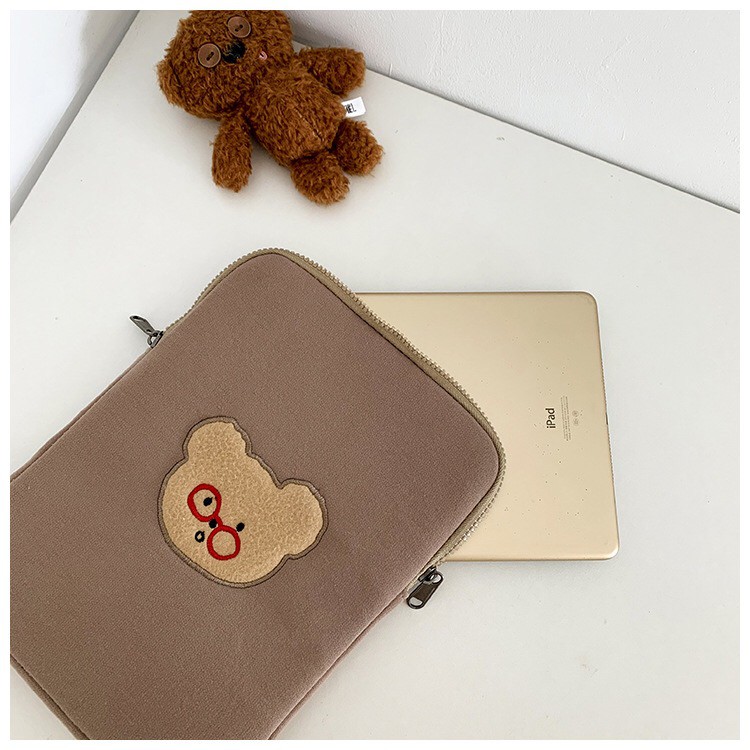 Bentoy túi đựng máy tính xách tay hình gấu thời trang Hàn Quốc cho ipad 15 13 11 10,5 10,2 | BigBuy360 - bigbuy360.vn