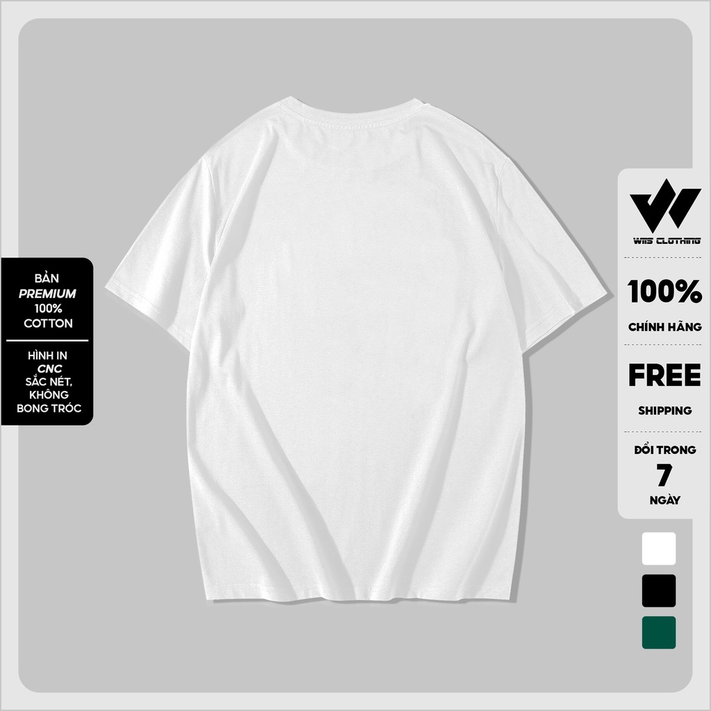 Áo thun tay lỡ unisex WIIS SOMEPACE phông form rộng bản Premium nam nữ oversize ulzzang