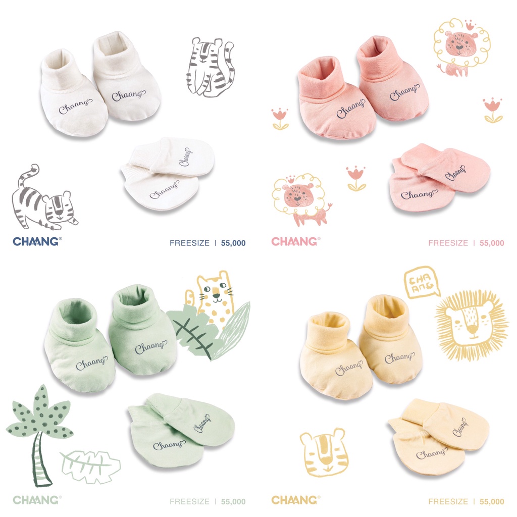[RẺ VÔ ĐỊCH] Bao tay bao chân sơ sinh Tigger Chaang