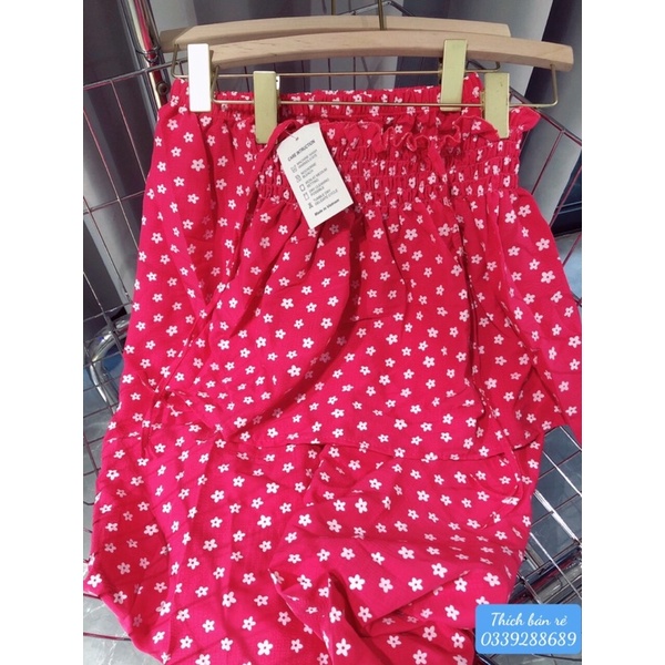 Set hai dây hoa nhí đáng yêu mặc nhà hình thật dưới 52kg