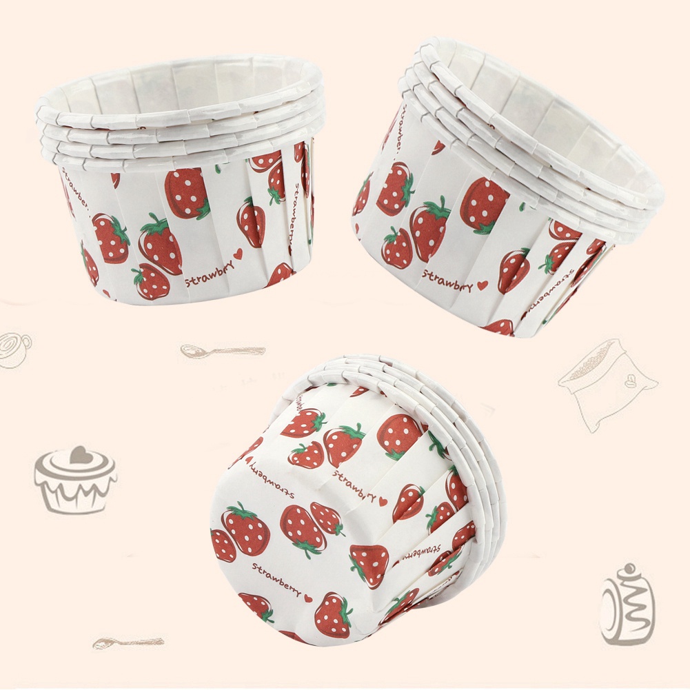 Hàng giao ngay Set 100 Cốc Giấy Làm Bánh Cupcake Mini Hydrogen065
