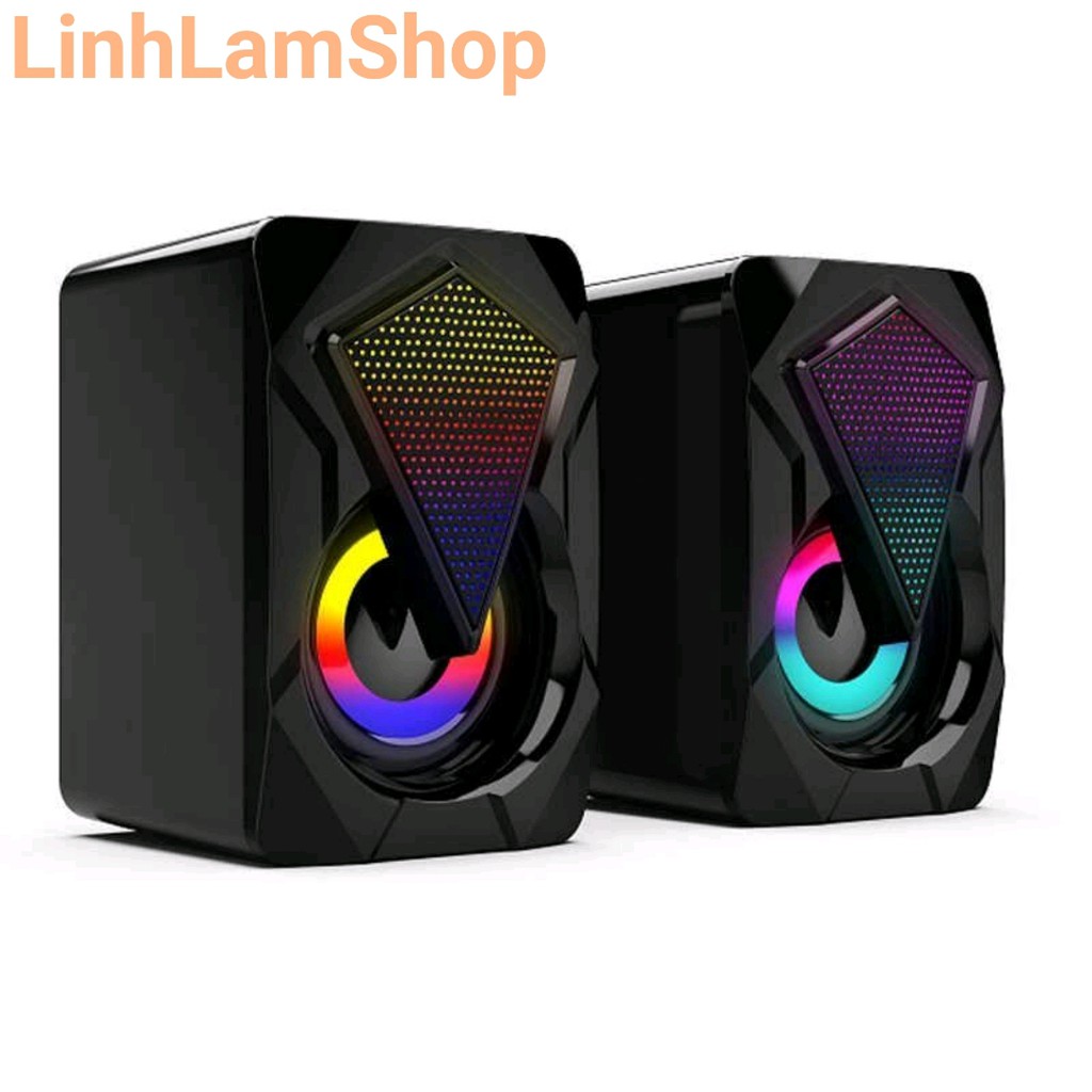 Bộ Loa Máy Tính Mini Dáng Game Thủ X2 Để Bàn Cao Cấp Âm Thanh Siêu Trầm Hỗ Trợ USB 2.0 Bộ 2 Loa
