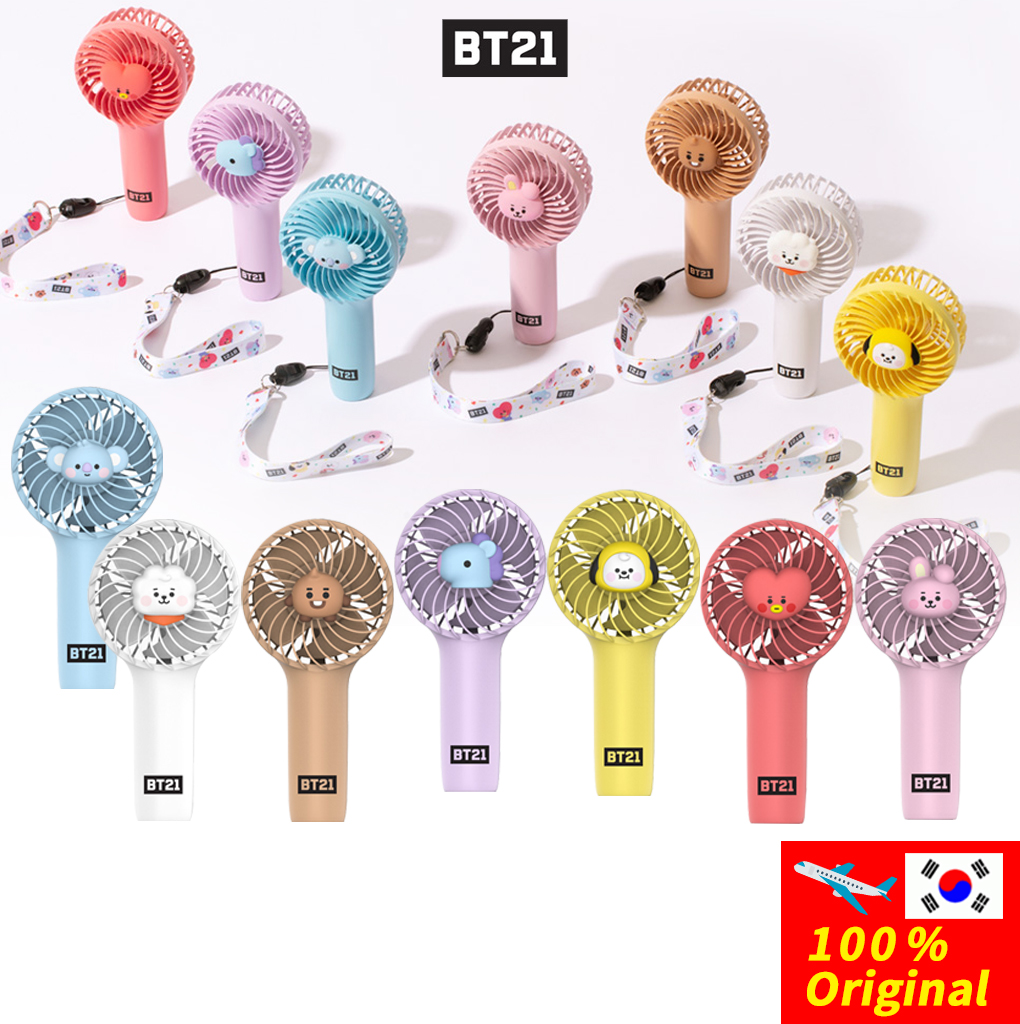 Quạt Cầm Tay Mini Hình Bts Bt21 Cho Bé