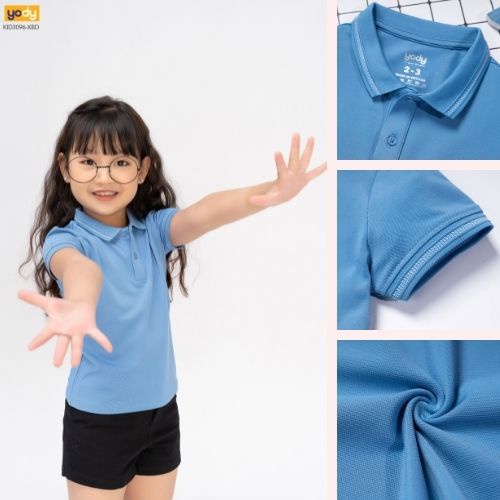 Áo Polo thun YODY cho trẻ em chất liệu Coolmax thoáng mát thân thiện APK5183