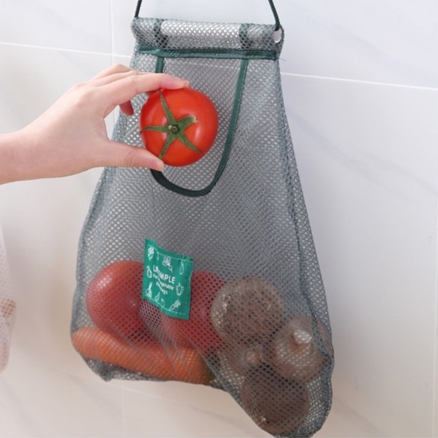 Túi Lưới Treo Tường Đựng Đồ Đa Năng Nhà Bếp - Giỏ Đựng Hành Tỏi, Đồ Khô Đa Năng No.101254