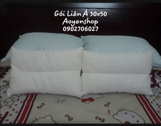 Gối cao su xay Liên Á 30*50