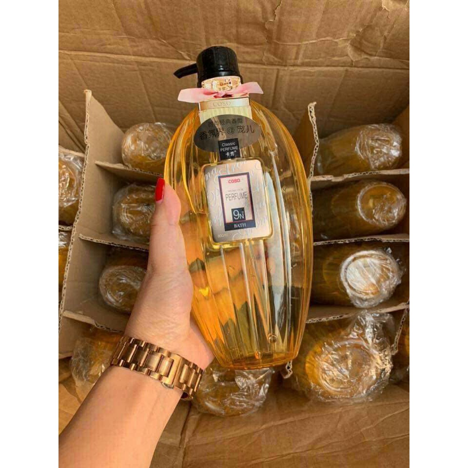 SỮA TẮM HƯƠNG NƯỚC HOA COSO Thơm Mịn Cho Phái Nữ