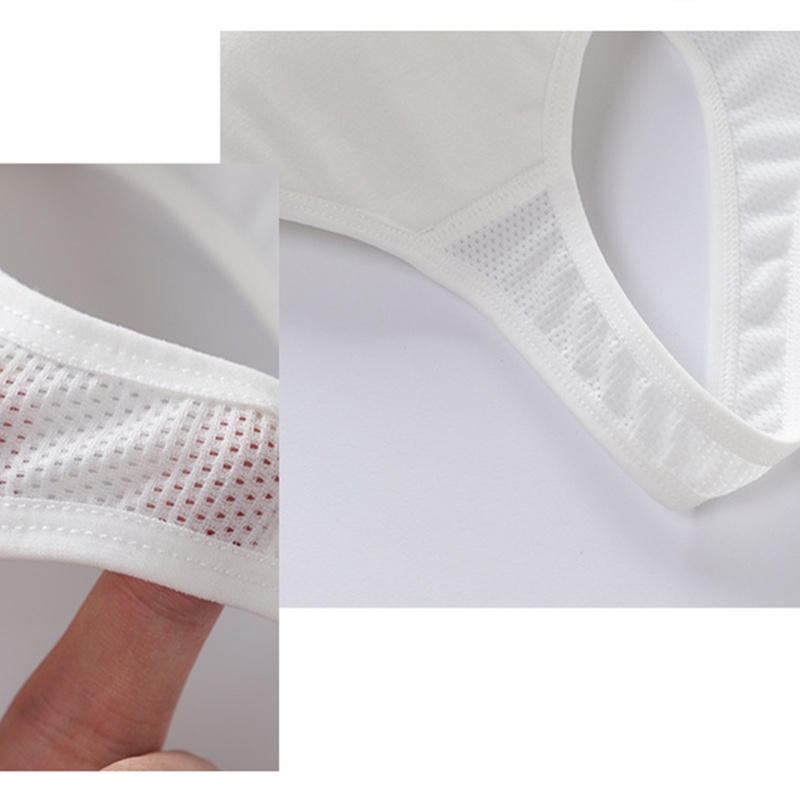 Áo Ngực Thể Thao Hai Dây Bằng Vải Cotton Dành Cho Bé Gái 10-12 Tuổi