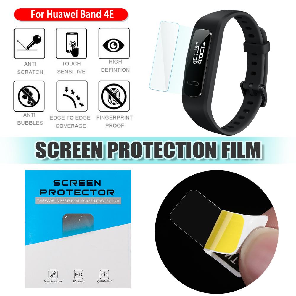 JONYE Miếng Dán Bảo Vệ Màn Hình Bằng TPU Mềm Trong Suốt Chống Dấu Vân Tay Cho Huawei Band 4E