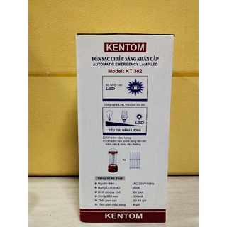 ĐÈN SẠC CHIẾU SÁNG KHẨN CẤP KENTOM 20W