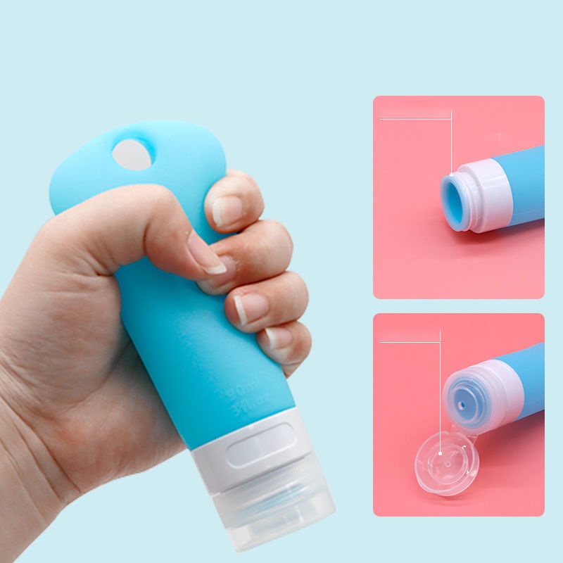 Bộ 3 Chai Chiết Mỹ Phẩm Du Lịch Bằng Silicone Tiện Dụng