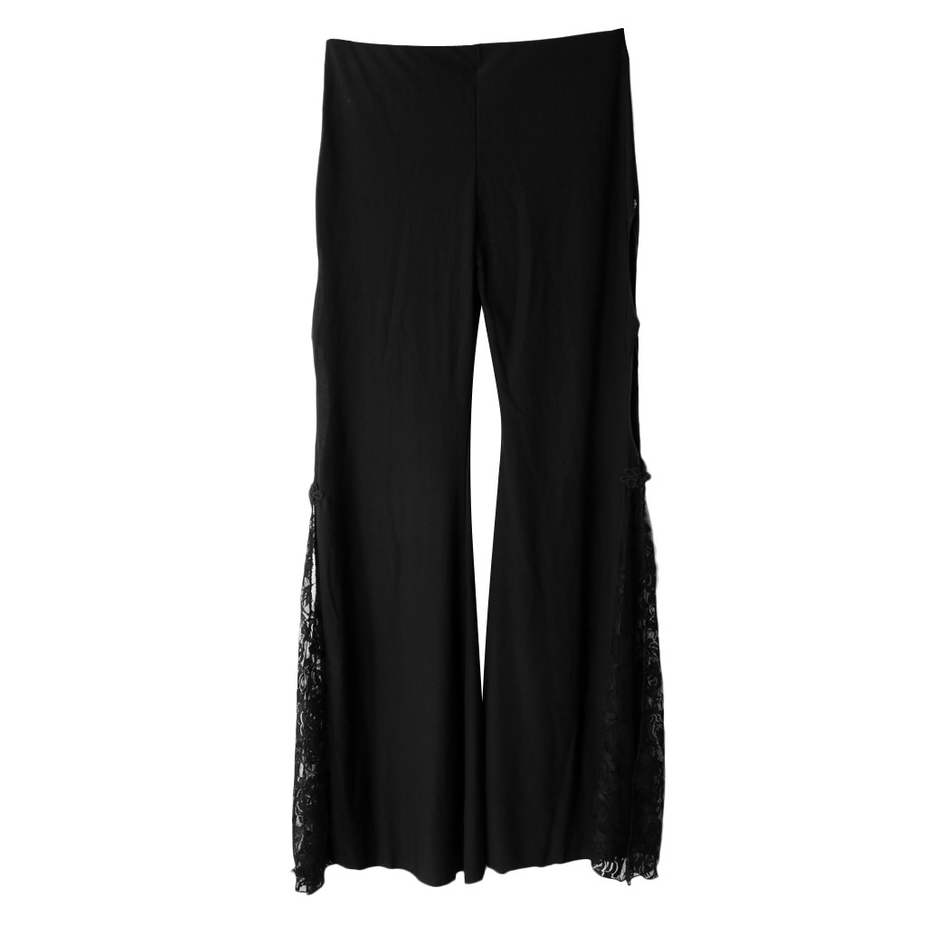 Women Belly Dancing Trousers Soft and Light Lace Edge Latin Dance Yoga Pants