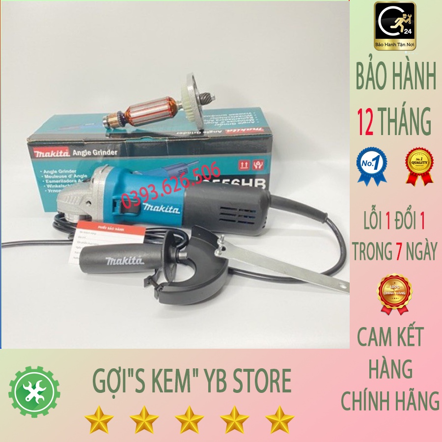 Máy mài, máy cắt cầm tay Makita 9556 hàng liên doanh cao cấp, sử dụng tiện lợi cho mọi công trình làm việc