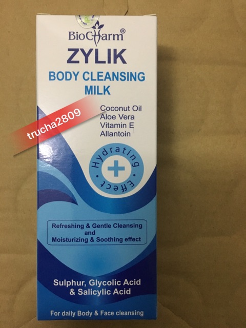 BIOCHAM ZYLIK BODY CLEANSING MILK. SỮA TẮM