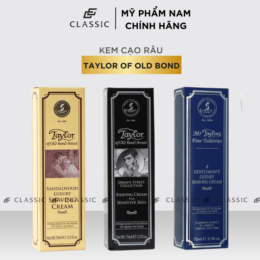 Kem Cạo Râu Taylor of Old Bond Street Shaving Cream Tube 75ml