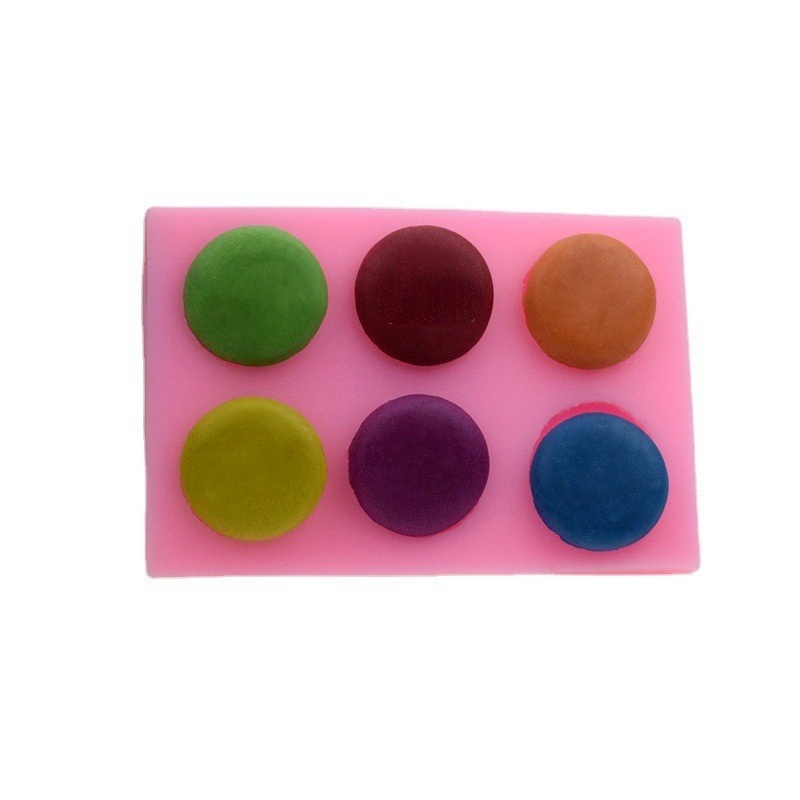 Bộ 6 Khuôn Làm Bánh Macaron Xinh Xắn