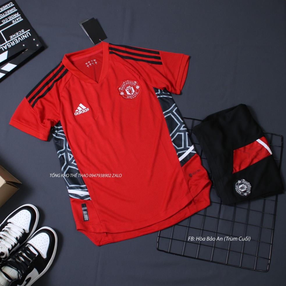 Áo Bóng Đá CLB Manchester 21/22- Vải Thái Chuẩn áo đấu MU mùa giải 2022/23 phom 43-90kg