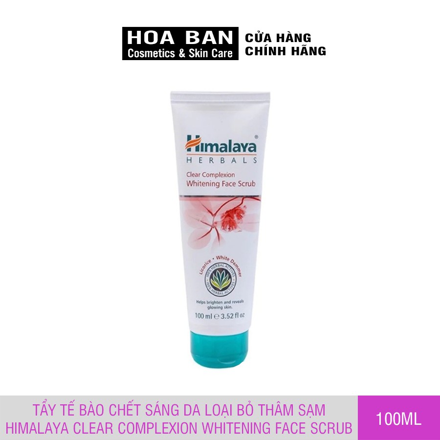 Tẩy tế bào chết sáng da loại bỏ thâm sạm Himalaya Clear Complexion Whitening Face Scrub 100ml - HM05