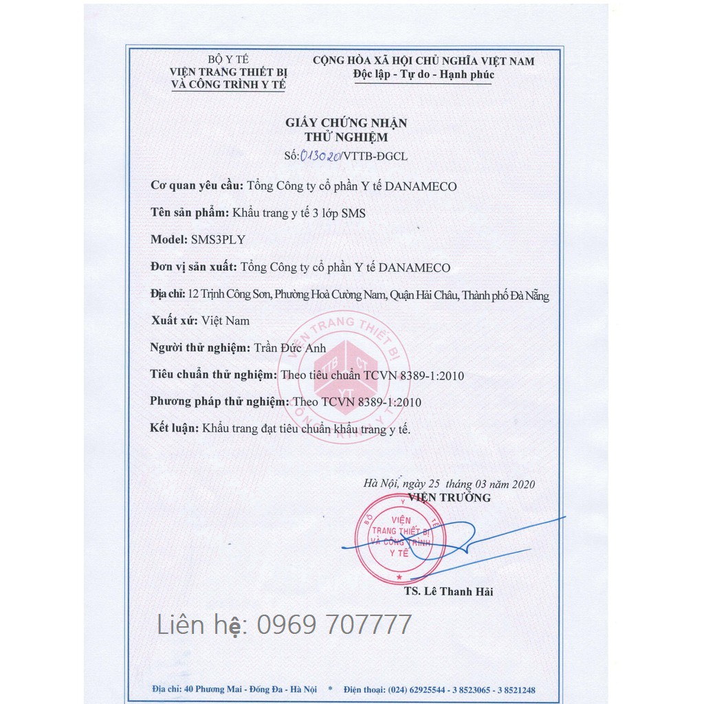 [Chính hãng] Khẩu Trang Y Tế DANAMECO Hộp 50 chiếc - Hàng cao cấp, dập Logo, White