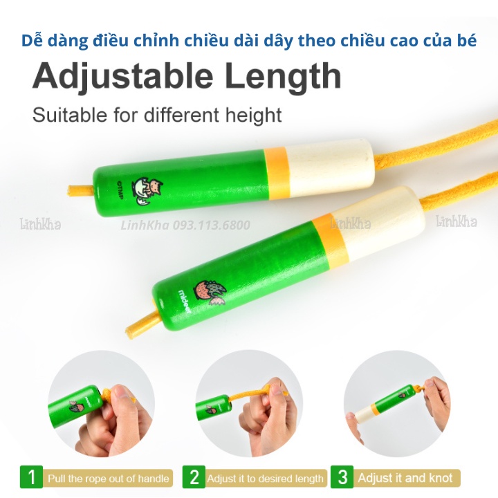 Đồ Chơi Vận Động Dây Nhảy Thể Dục Cho Bé Từ 3 Tuổi Đóng Gói Túi Vải - Mideer Jump Rope You Look Yummy MD0181