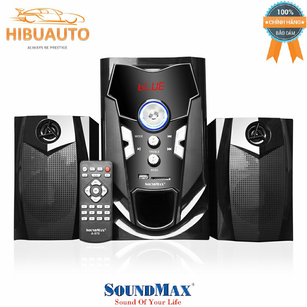 Loa Bluetooth Soundmax A970 2.1 40W RMS Màu Đen