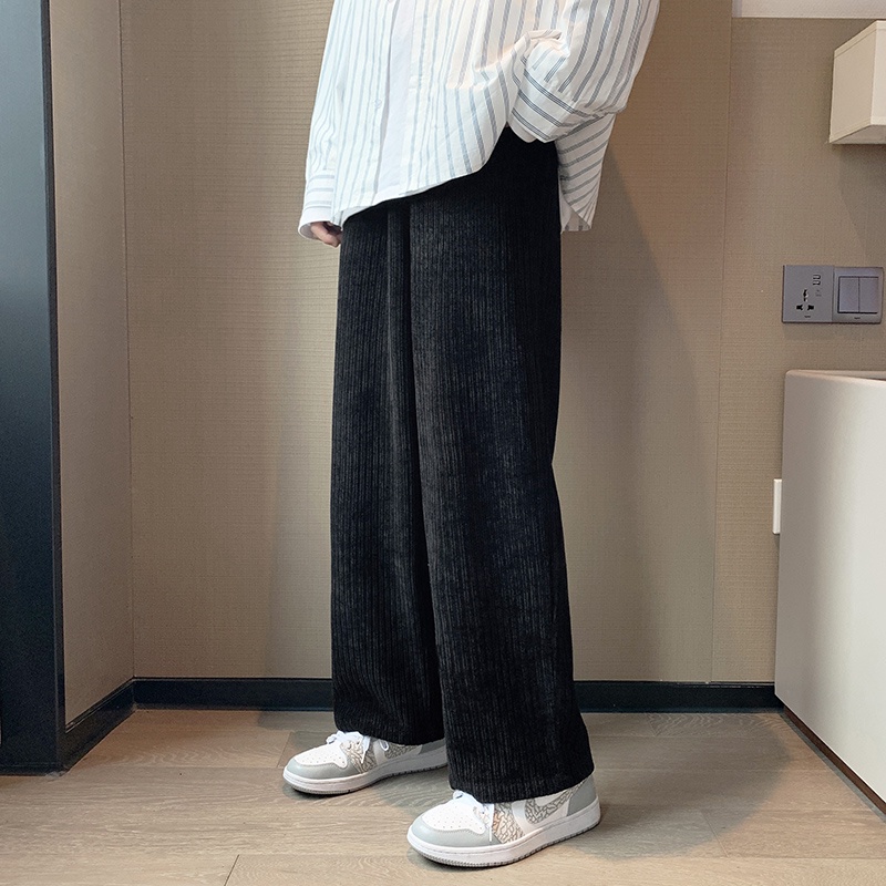 Quần ống rộng nhung tăm Unisex