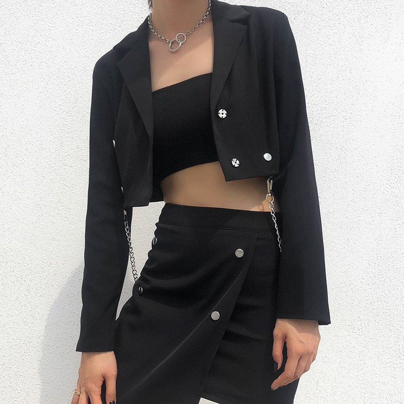 (A5000) áo ulzzang vest thiết kế gắn xích size S M L(kèm ảnh khách) | BigBuy360 - bigbuy360.vn