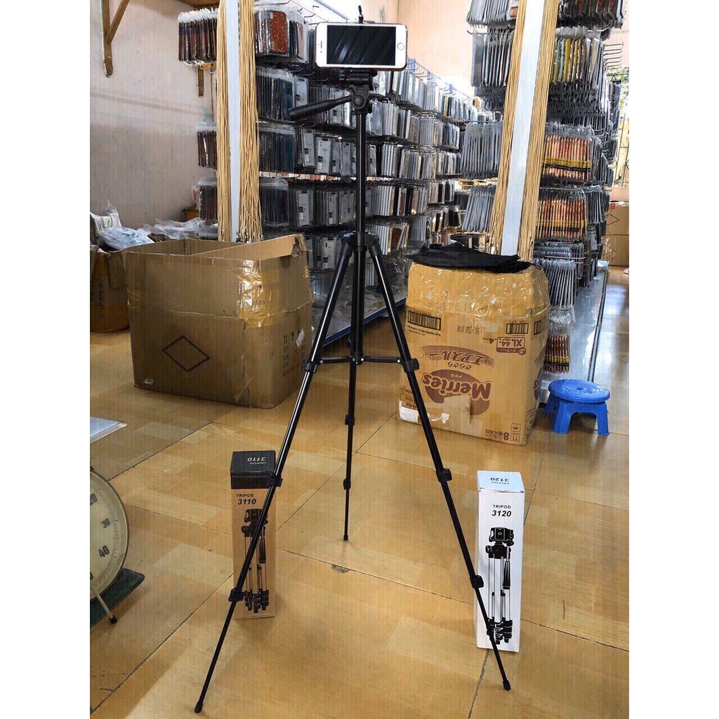 Giá đỡ điện thoại 3 chân triprod 3110 và 3120 có tay quay video