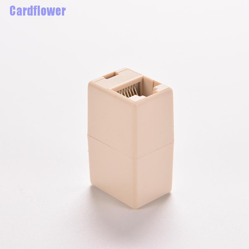 Cardflower  1pcs RJ45 CAT5 Coupler Plug Network LAN Cable Extender Connector Adapter