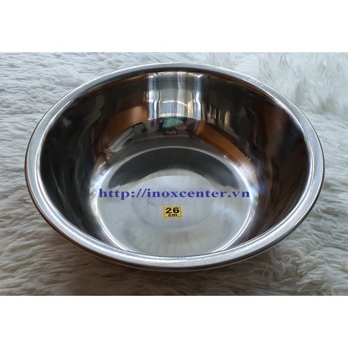 Thau inox 304 cao cấp / Size từ 16 cm - 30 cm
