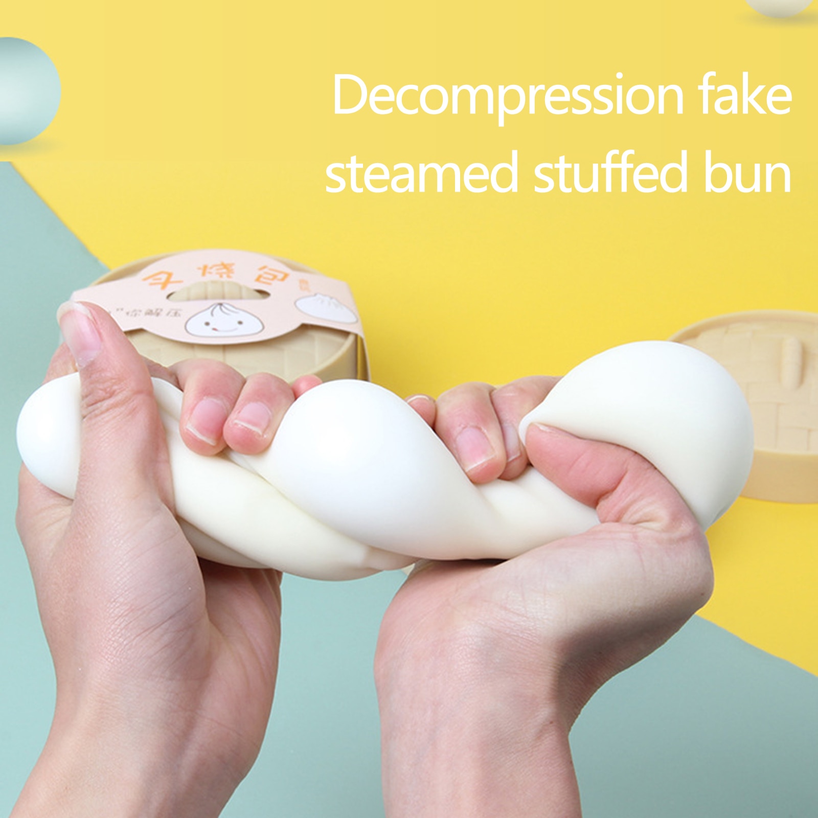 Đồ Chơi Squishy Hình Bánh Bao Giúp Giảm Căng Thẳng