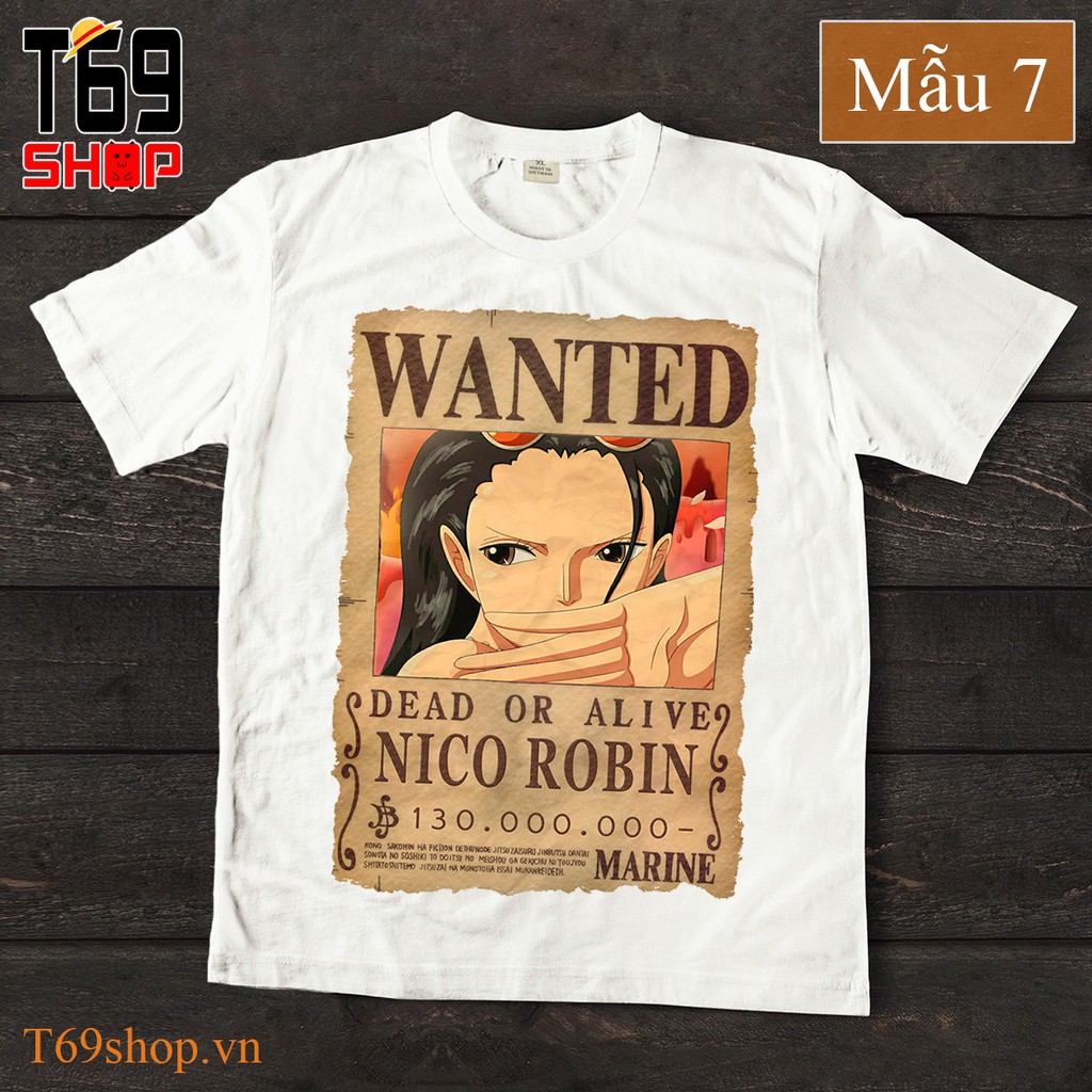 Áo thun Wanted anime One Piece - Đã cập nhật Bounty mới nhất | BigBuy360 - bigbuy360.vn