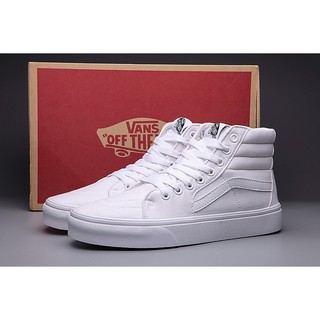 Vans Old School Shoes ALL White Tag High genuine