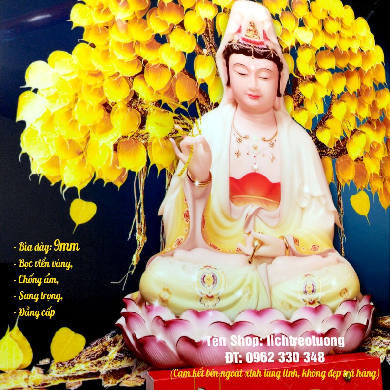 Lịch bloc 2024, lịch bìa bloc 20x30cm, 17x24cm, 15x21cm - Bìa dày 9mm, bọc viền vàng