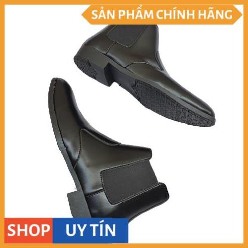 Giày Bốt Nam Cổ Cao, Đế Cao, Da Mềm