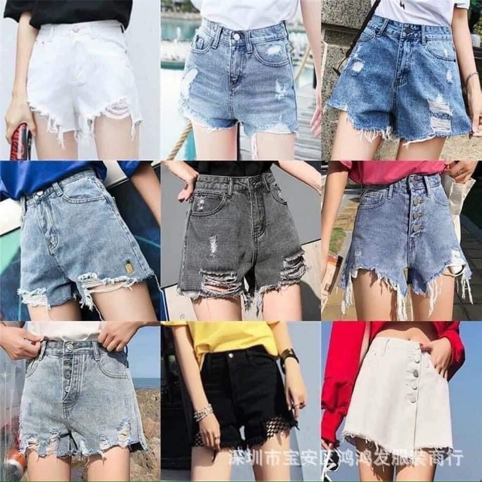 [ HOT TREND ] QUẦN BÒ JEAN NGẮN ÔM GIÁNG THIẾT KẾ RÁCH CÁ TÍNH