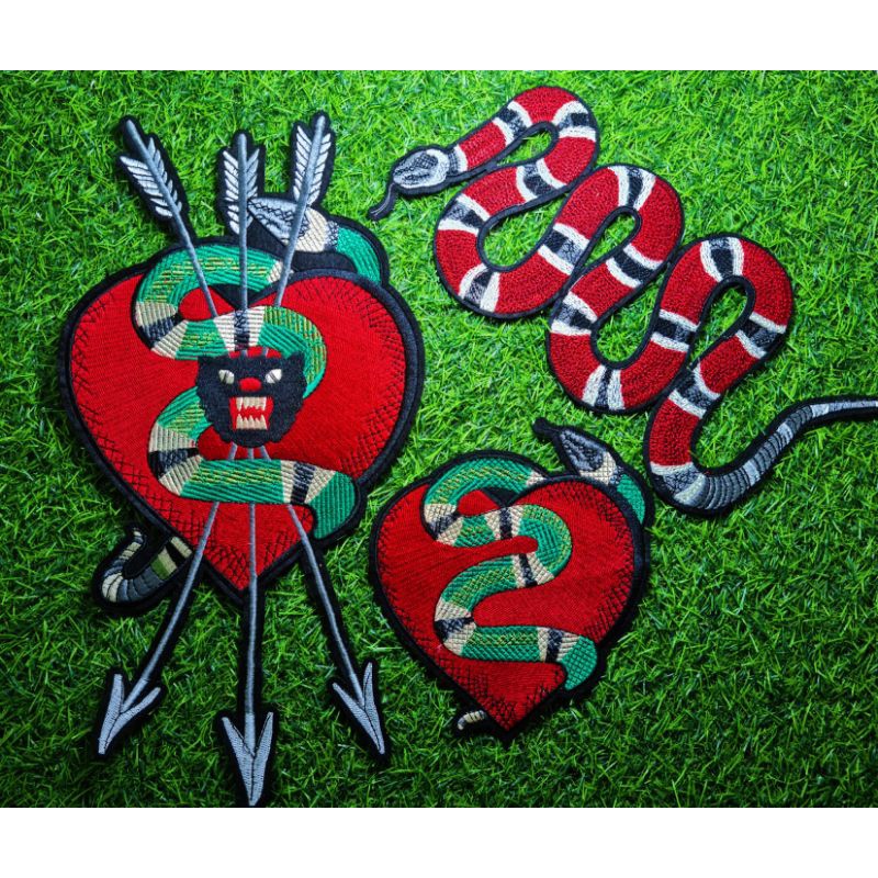 Patch Thêu Ủi/Logo Ủi/Sticker/HuyHiệu Rắn Gucci