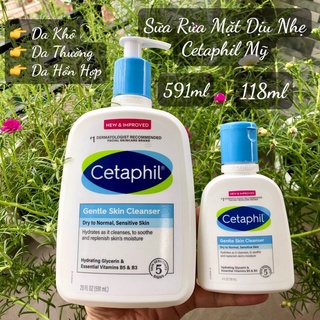 [Có Sẵn] Sữa Rửa Mặt Dành Cho Mọi Loại Da Cetaphil Gentle Skin Cleanser (125ml-591ml)